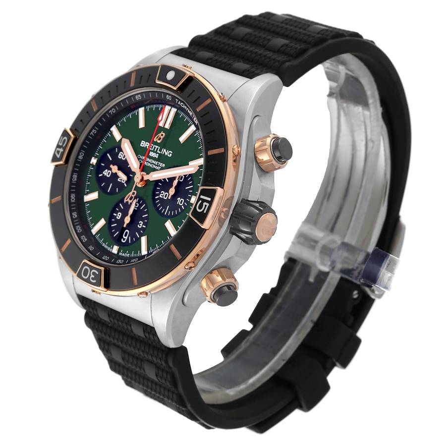 Breitling Super Chronomat B01 44 Steel Rose Gold Mens Watch UB0136
