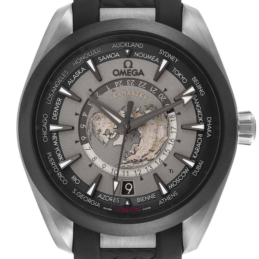 Omega Seamaster Aqua Terra Worldtimer Titanium Mens Watch 220.92.43.22.99.001