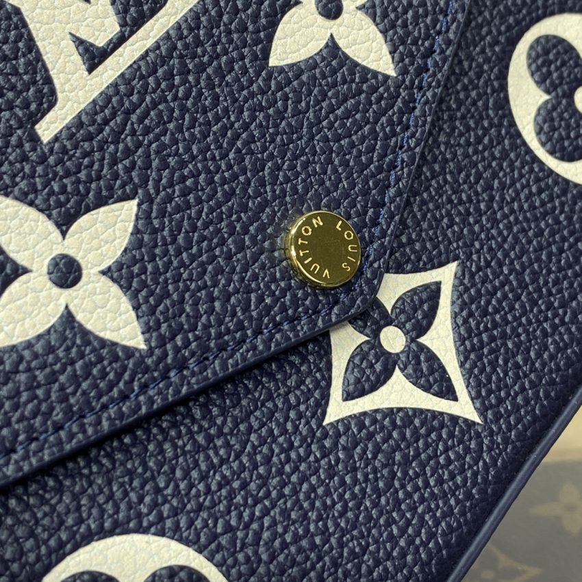 Replica Louis Vuitton Félicie Pochette Blue White