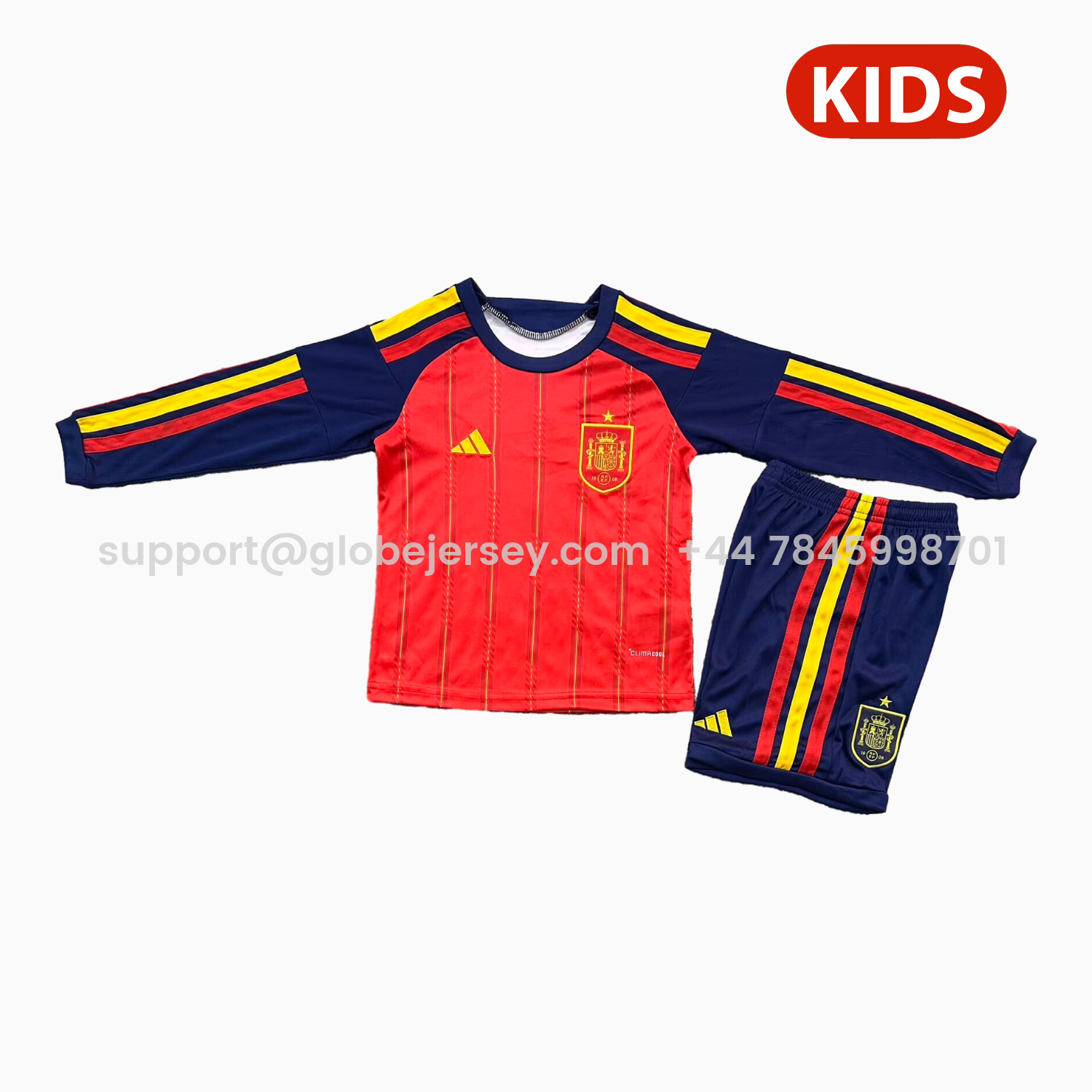 Spain 2026 Home Long Sleeves Kids Kit