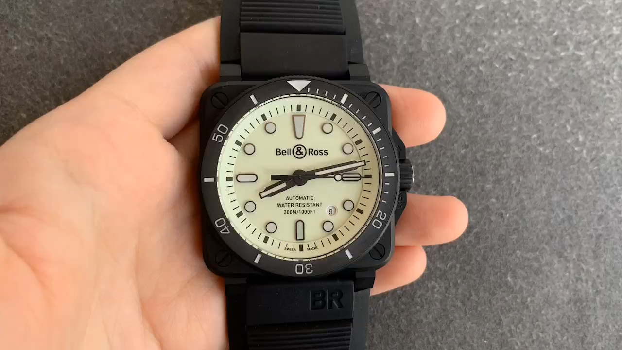 Bell & Ross Br 03 - 92 Diver Full Lum Watch