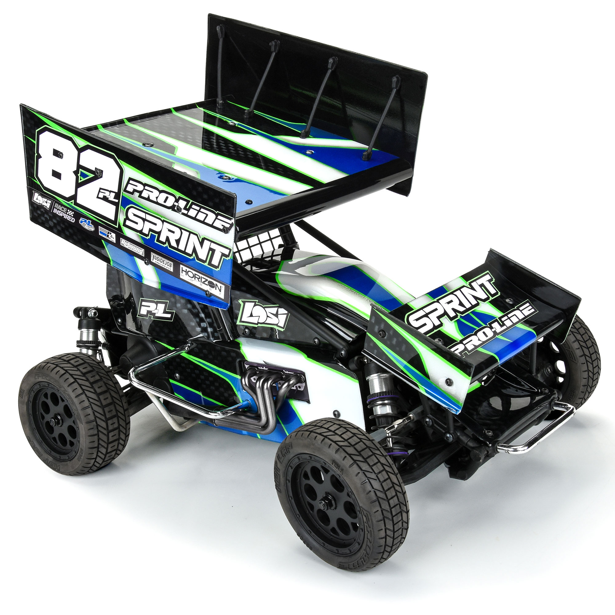 1/10 Light Weight Clear Wing Set: Losi 22S Sprint Car