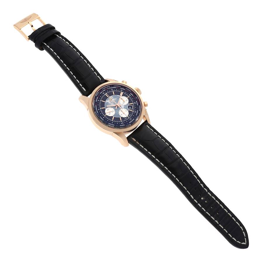 Breitling Transocean Chronograph Unitime Rose Gold Watch RB0510