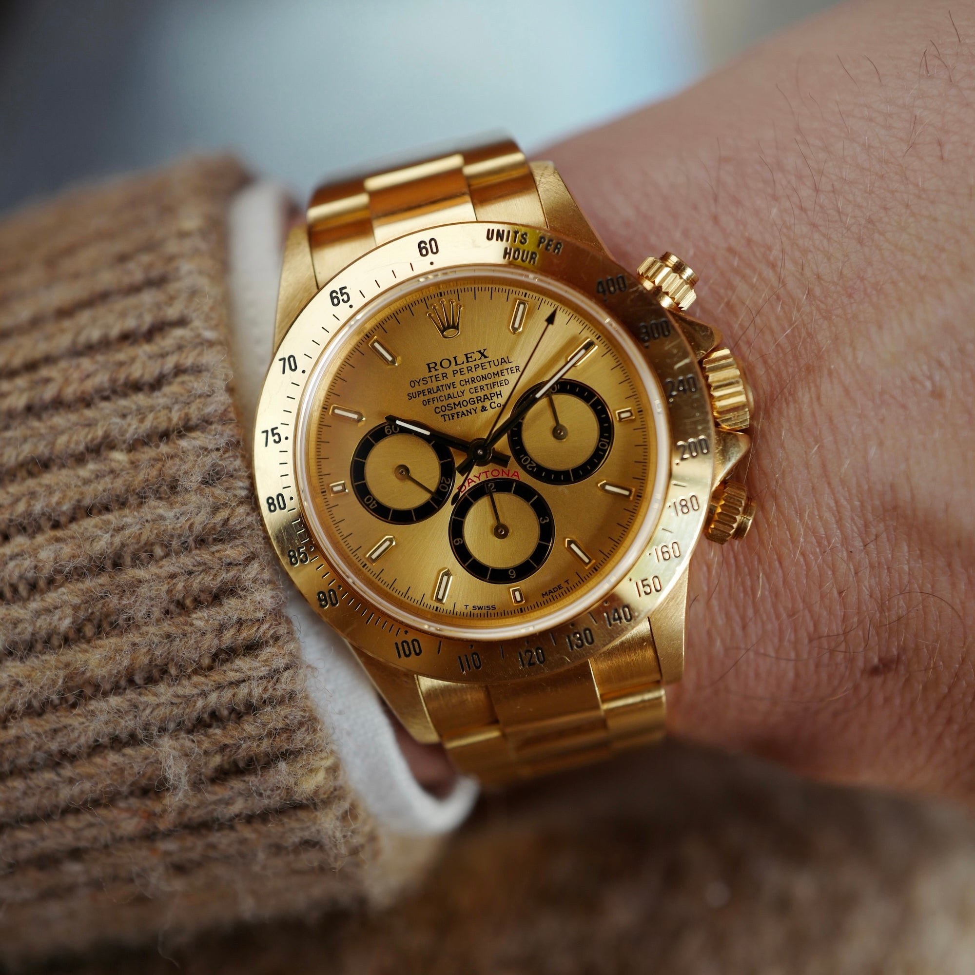 Rolex Yellow Gold Cosmograph Daytona Zenith Watch Ref. 16528