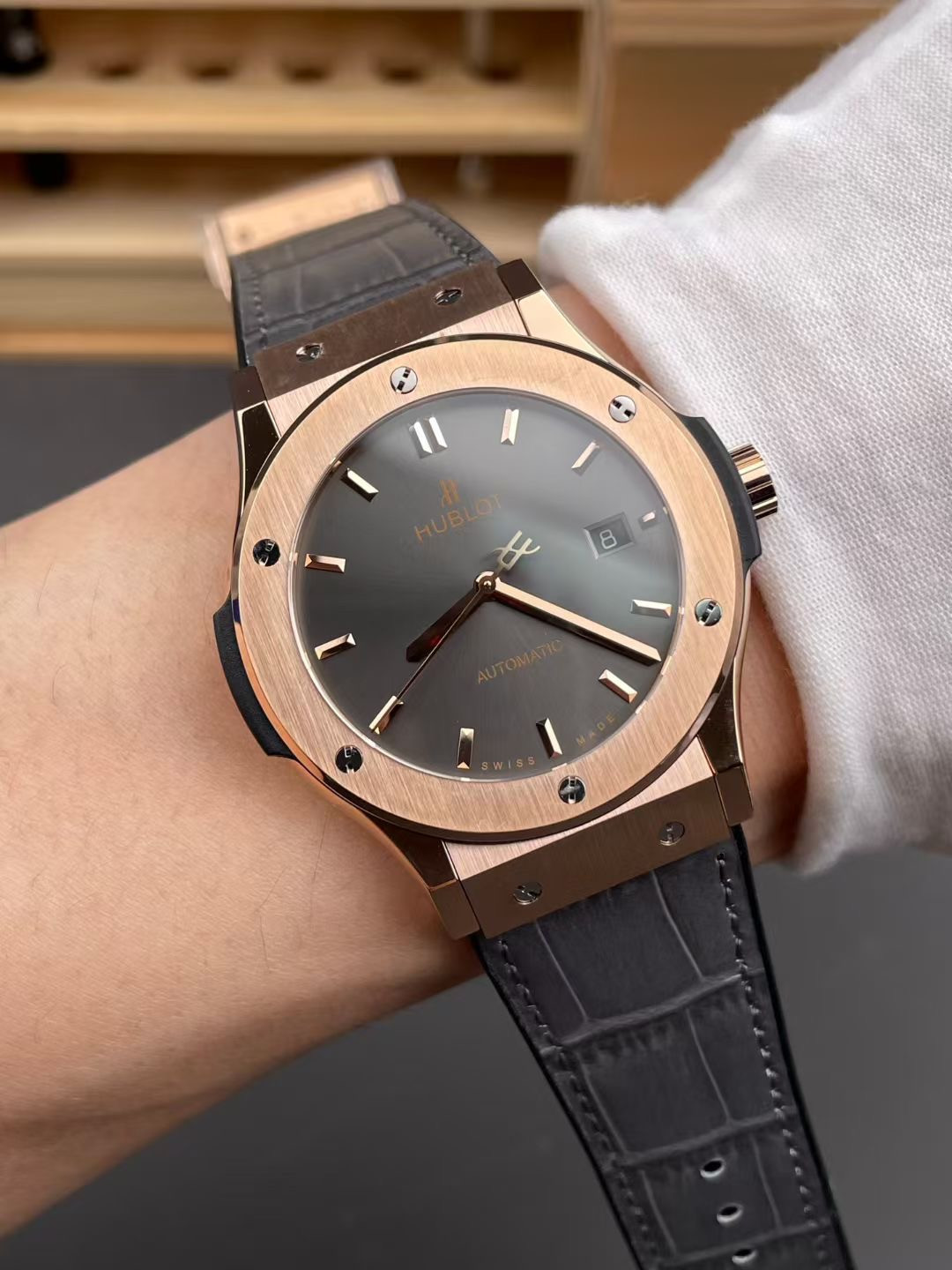 Classic Fusion 1st Gen Rose Gold Grey Dial