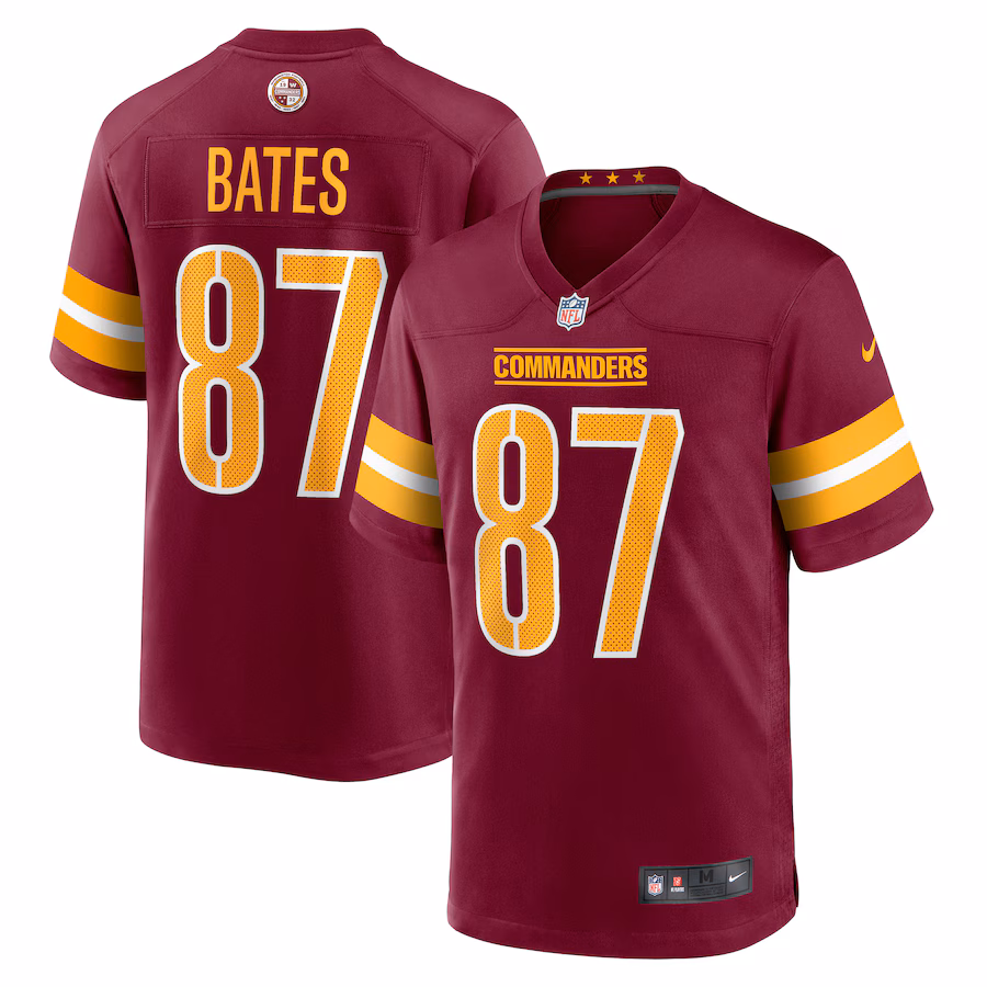 John Bates Washington Commanders Nike  Game Jersey -  Burgundy