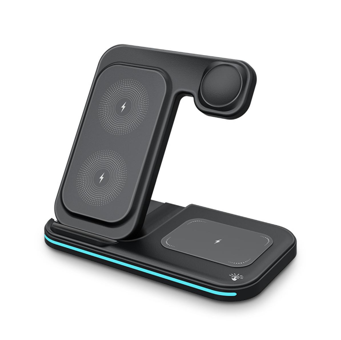3-in-1 Fast Wireless Charging Stand for Phone Watch Earbuds
