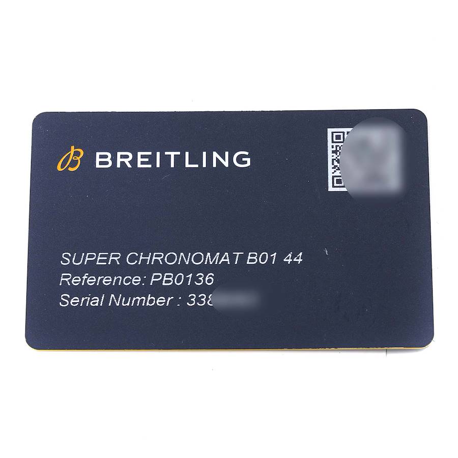 Breitling Chronomat B01 Ice Blue Dial Steel Mens Watch PB0136