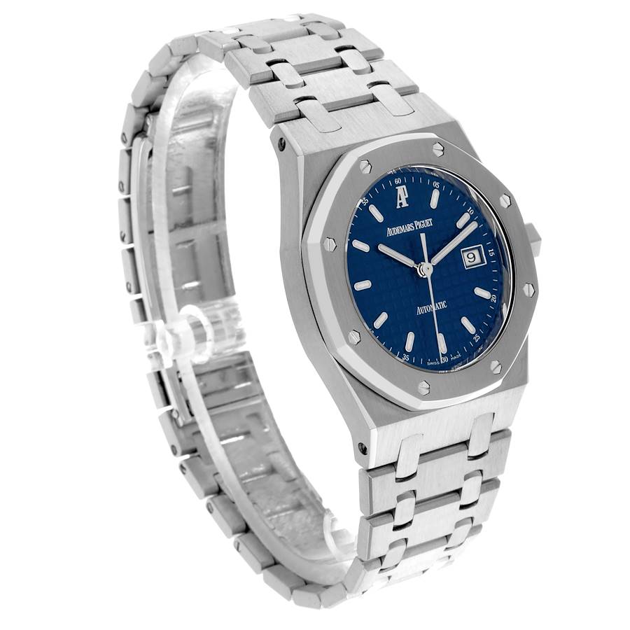 Audemars Piguet Royal Oak Blue Dial Steel Mens Watch 15000ST