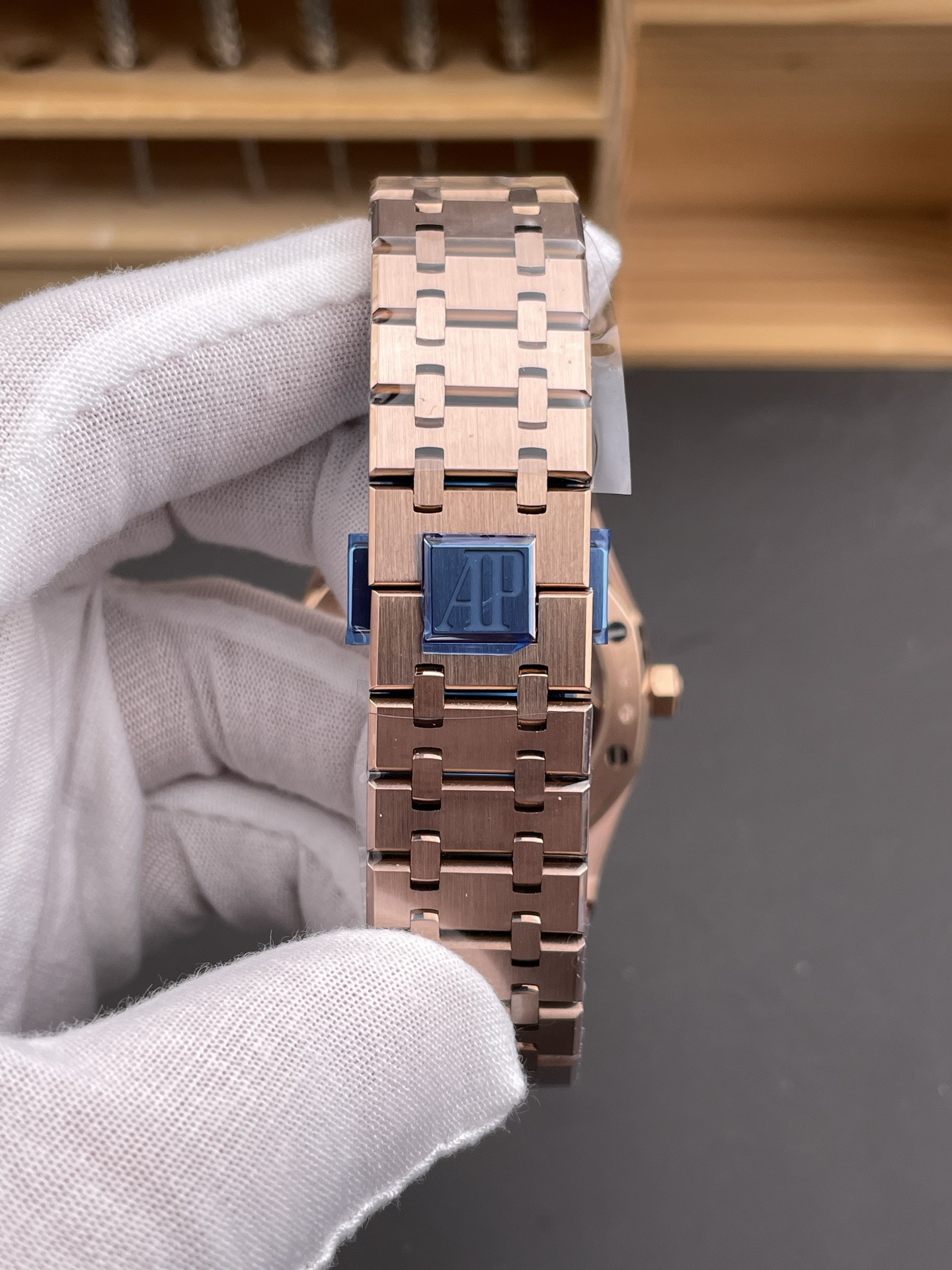 Royal Oak 15510 Rose Gold Blue Dial