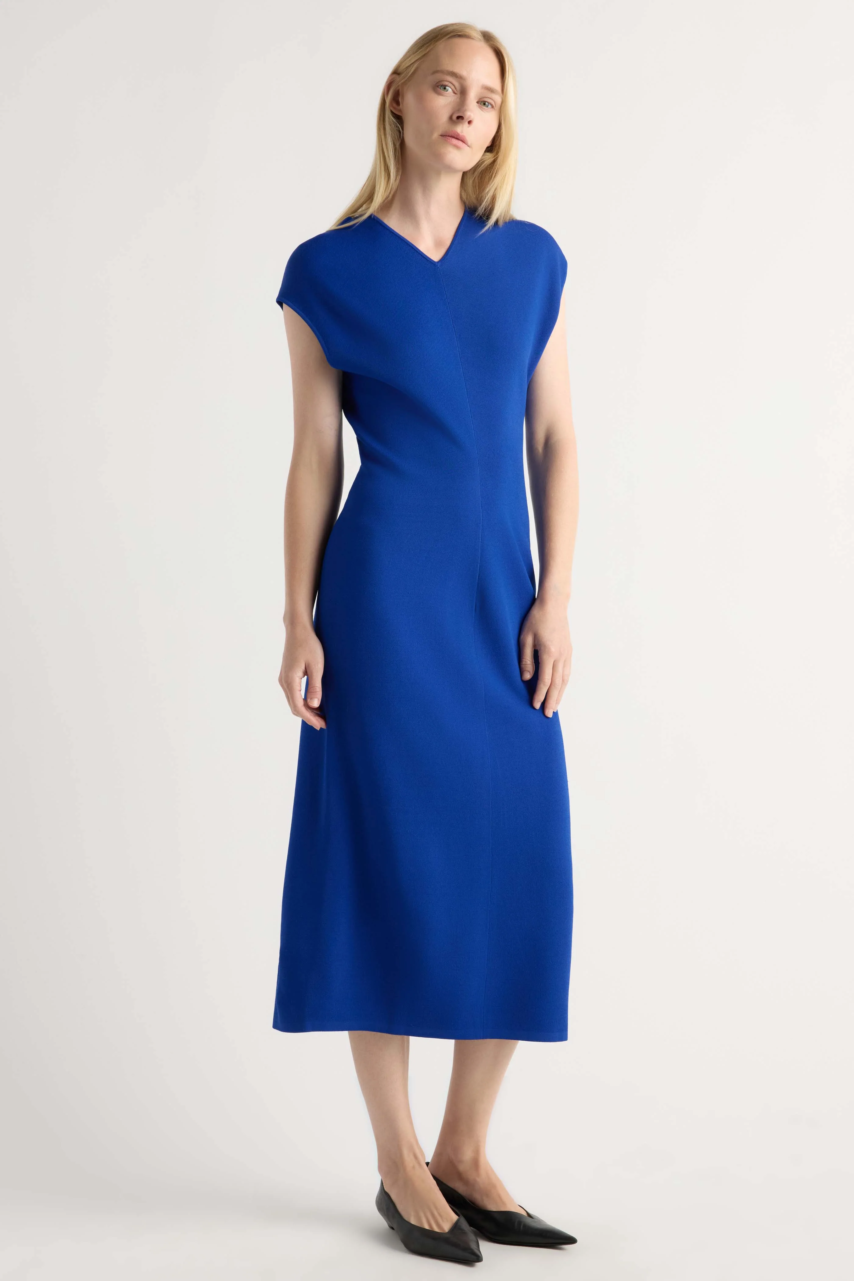 Frida V-Neck Sweater Dress