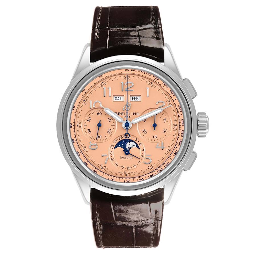 Breitling Premier B25 Datora 42 Steel Mens Watch AB2510