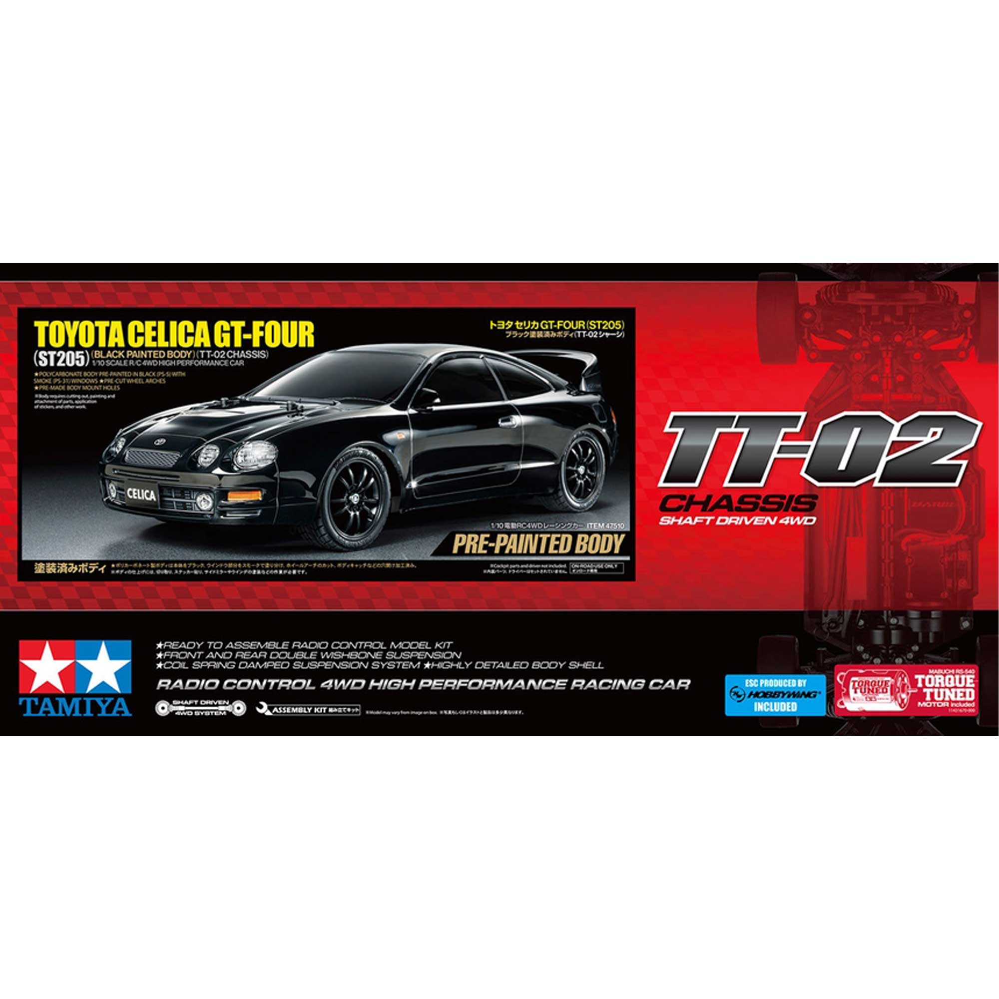 1/10 Toyota Celica GT-Four TT-02 4x4 Touring Car Kit