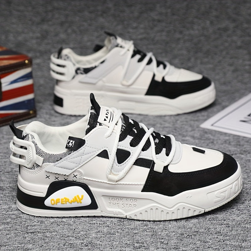 Men’s Trendy Street Style Platform Skateboard Shoes