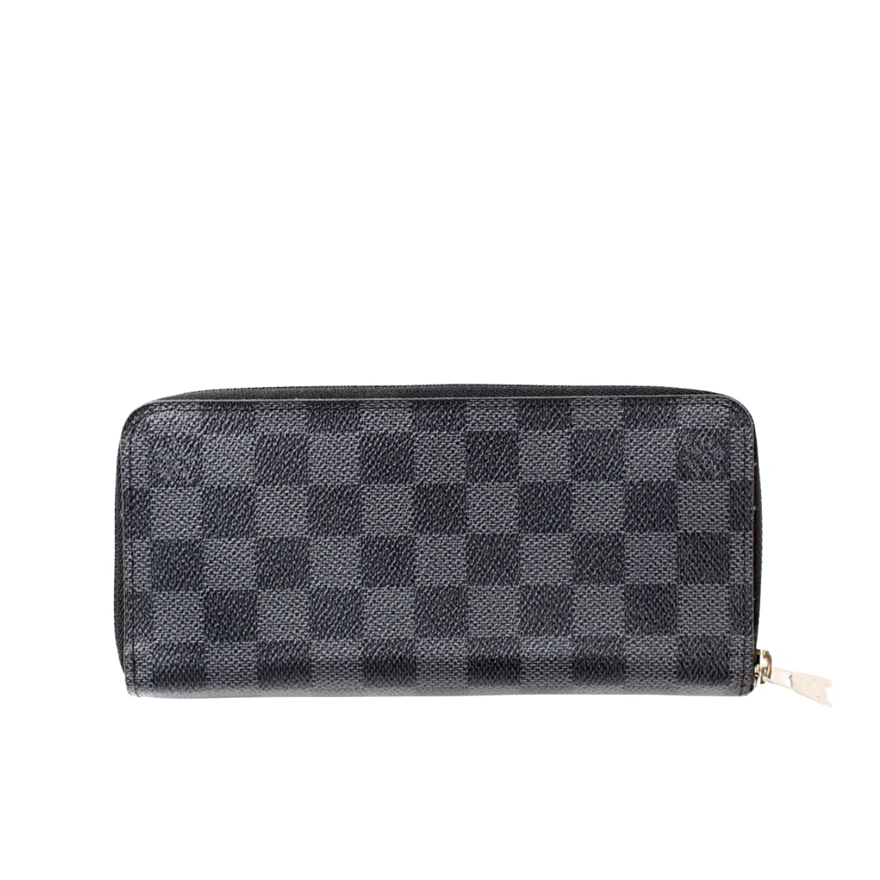 Louis Vuitton Zippy Wallet Damier Canvas Black 20Cm N00056