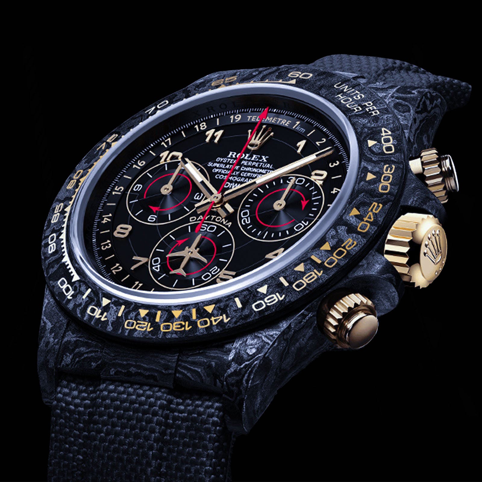 NTPT Carbon Rolex DiW Daytona "AVIA BLACK"
