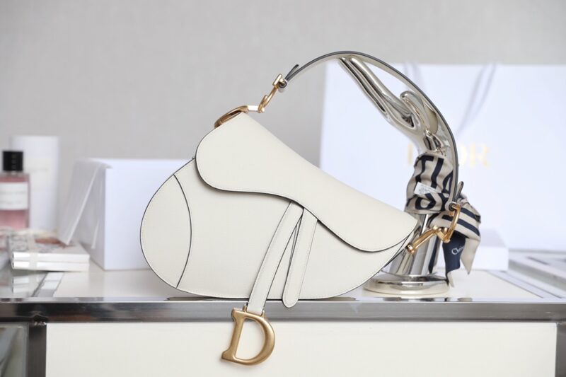 Replica Dior Saddle White Wool
