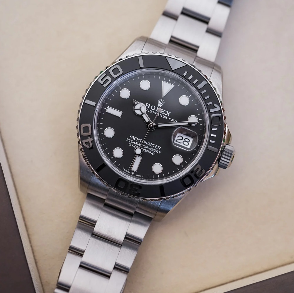 2023 Newest Rolex Yacht-Master 42 Black Dial RLX Titanium Men's Watch 226627-0001