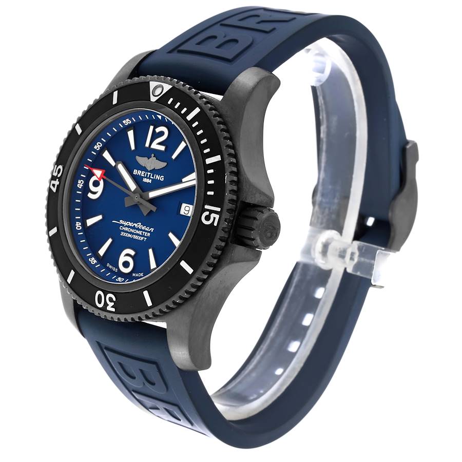 Breitling Superocean 46 Blue Dial DLC Steel Mens Watch M17368