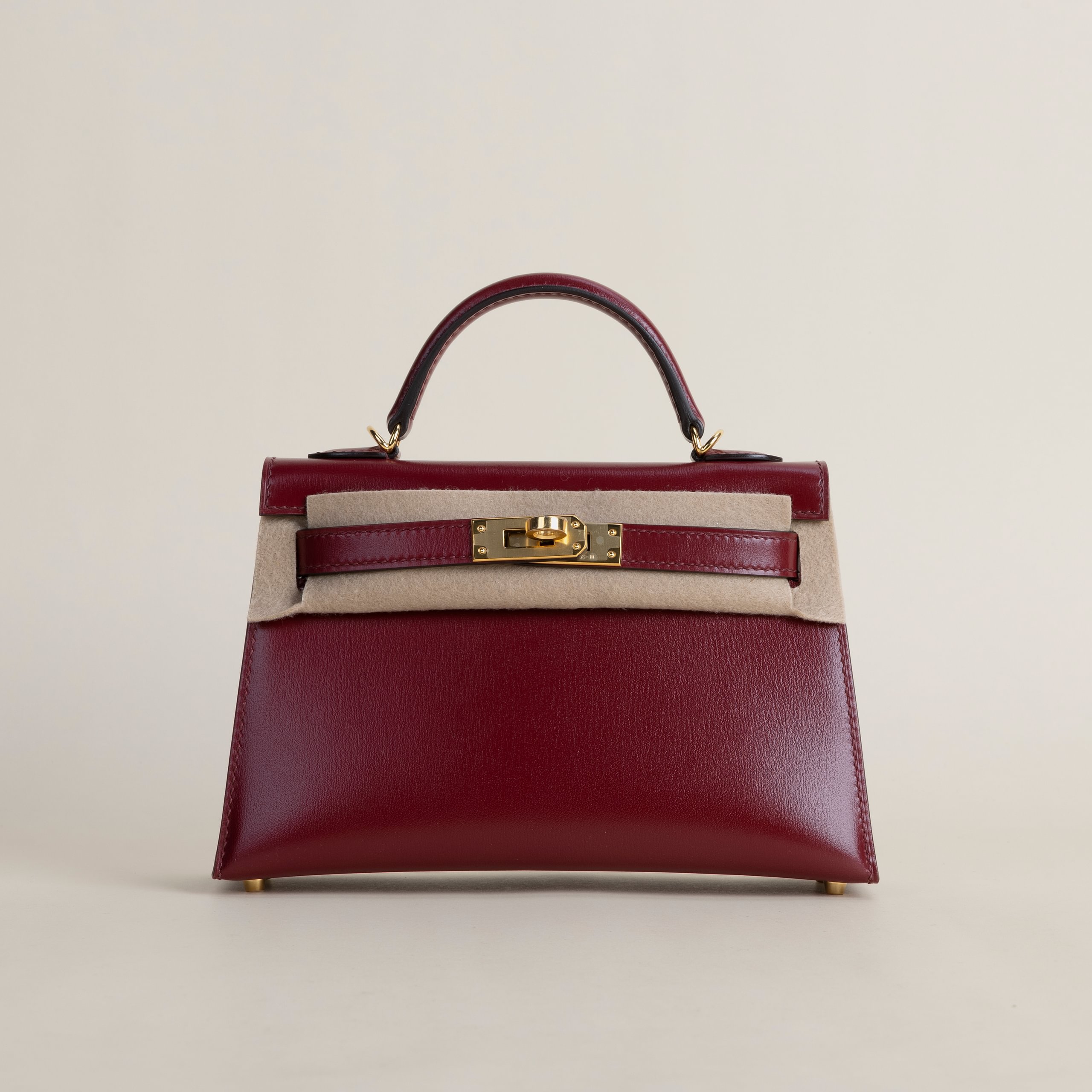 Kelly mini 2 box rouge H GHW