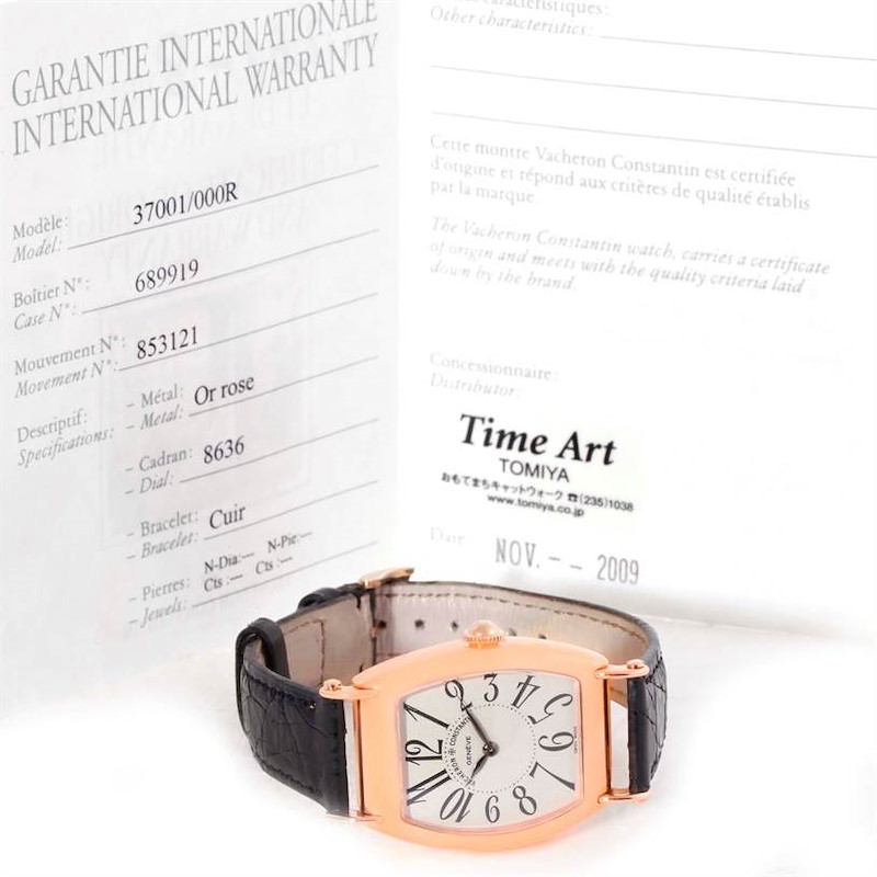 Vacheron Constantin Historique Rose Gold Limited Edition Watch 37001