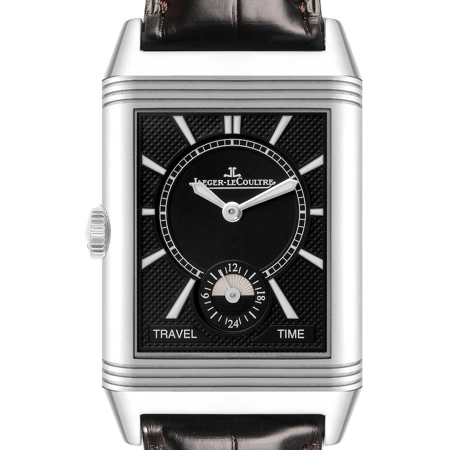 Jaeger LeCoultre Reverso Duo Day Night Steel Watch 215.8.D4 Q3848420