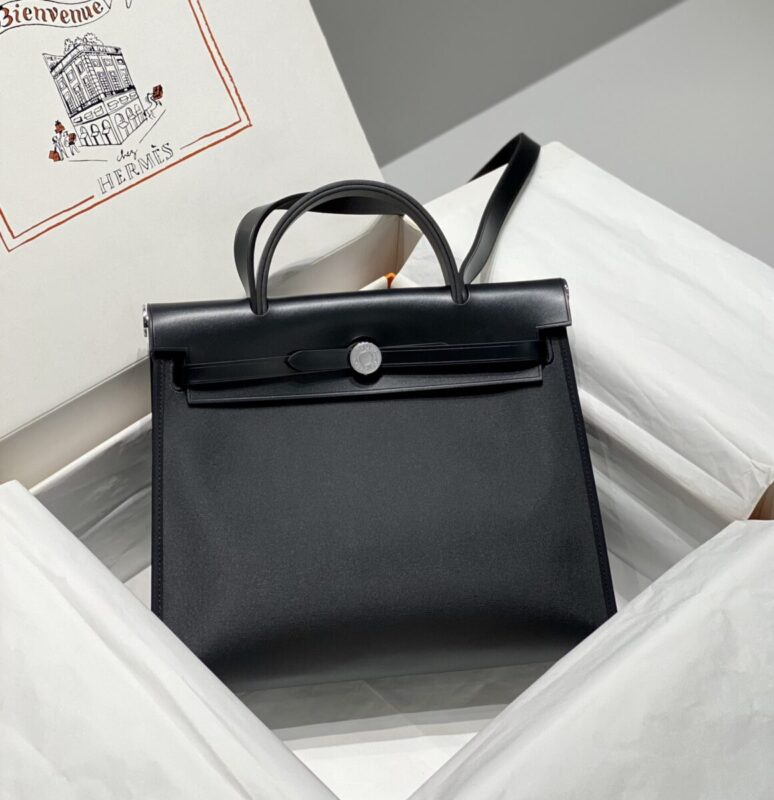 Replica Hermès Herbag 31Cm Black
