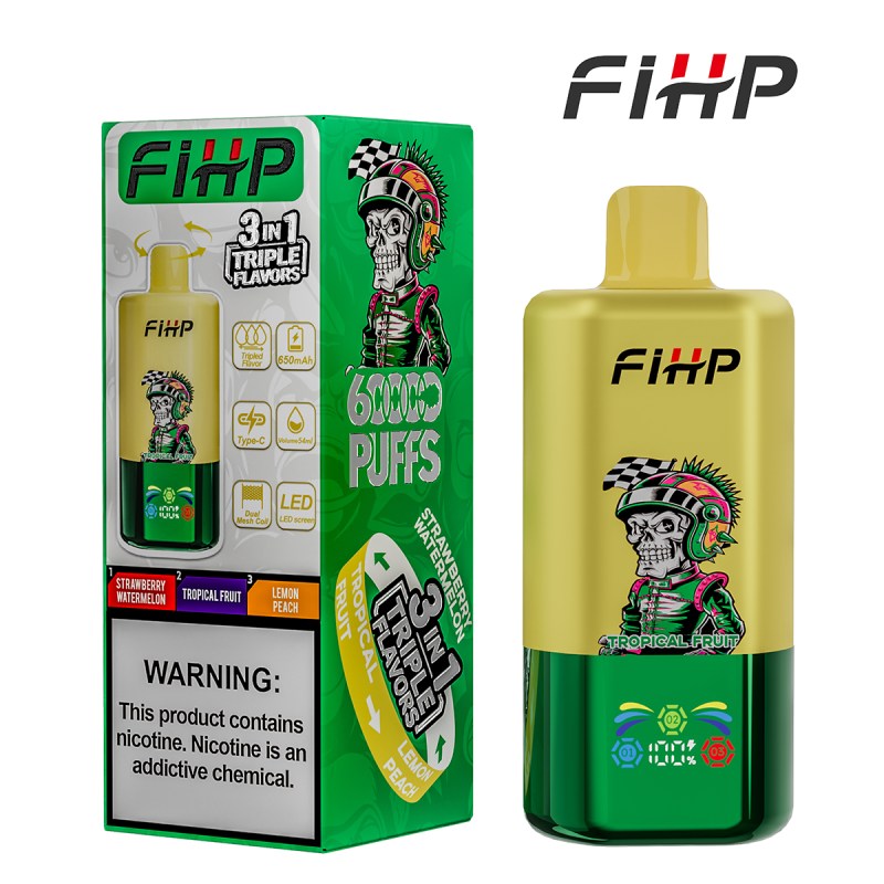 🎉 FIHP Triple 60K Puffs 3 in 1 Flavors Disposable Vape | 60 000 Zaciągnięć — 20% TANIEJ! | Hurtowe Rabaty dla Nowych Klientów 🚚 Szybka Dostawa z Polski ⭐