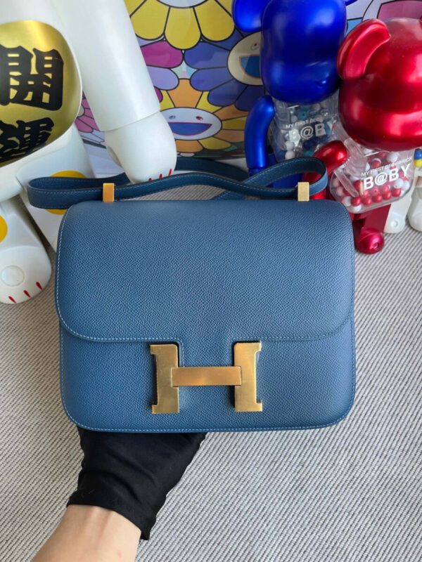 Replica Hermès Constance 18Cm Deep Blue