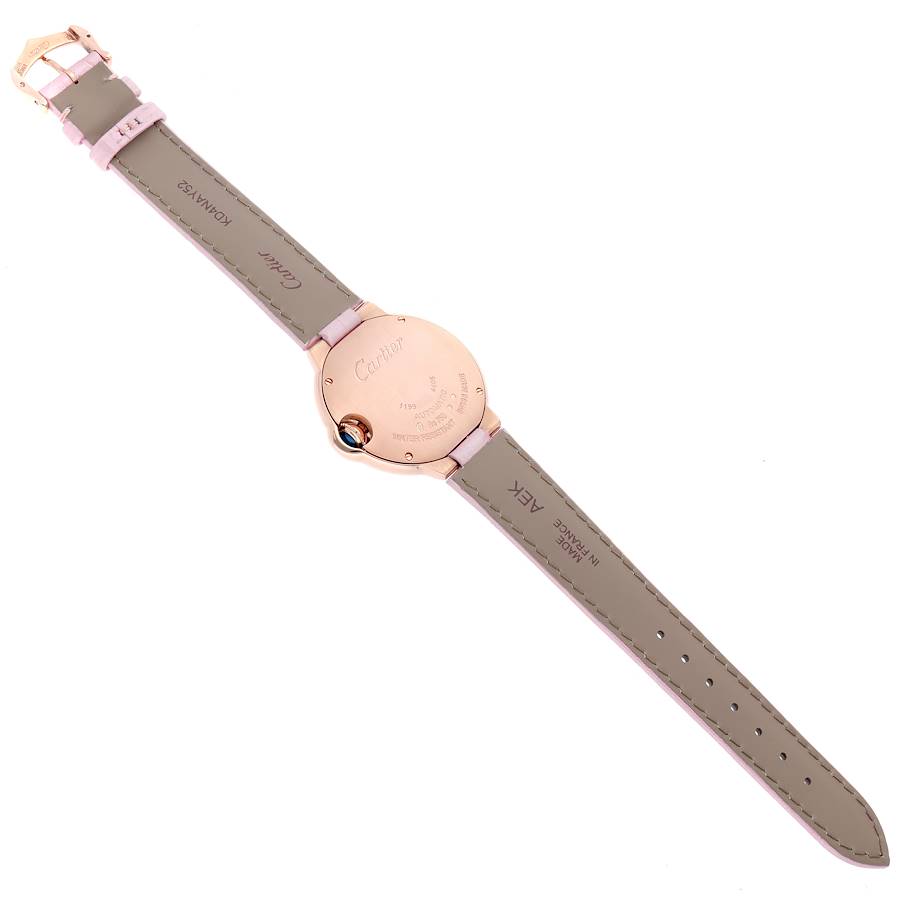 Cartier Ballon Bleu Rose Gold Diamond Ladies Watch WJBB0076