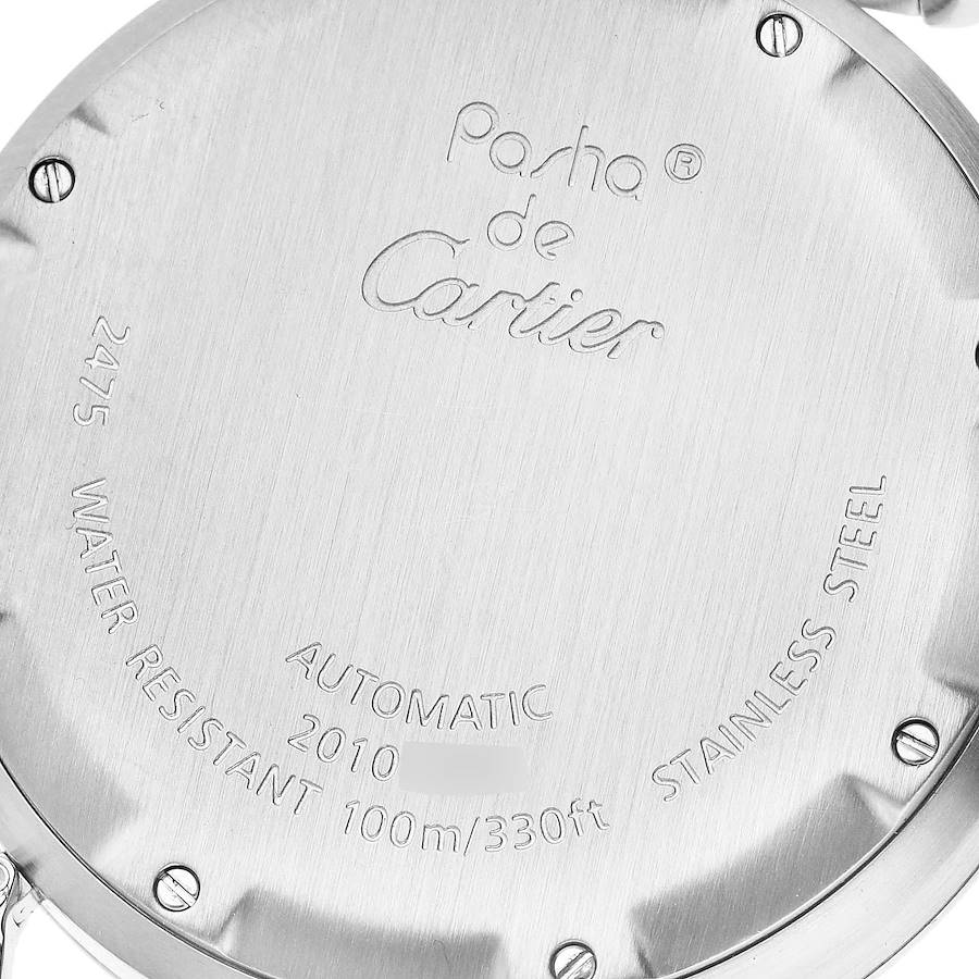 Cartier Pasha Big Date Pink Dial Steel Ladies Watch W31058M7
