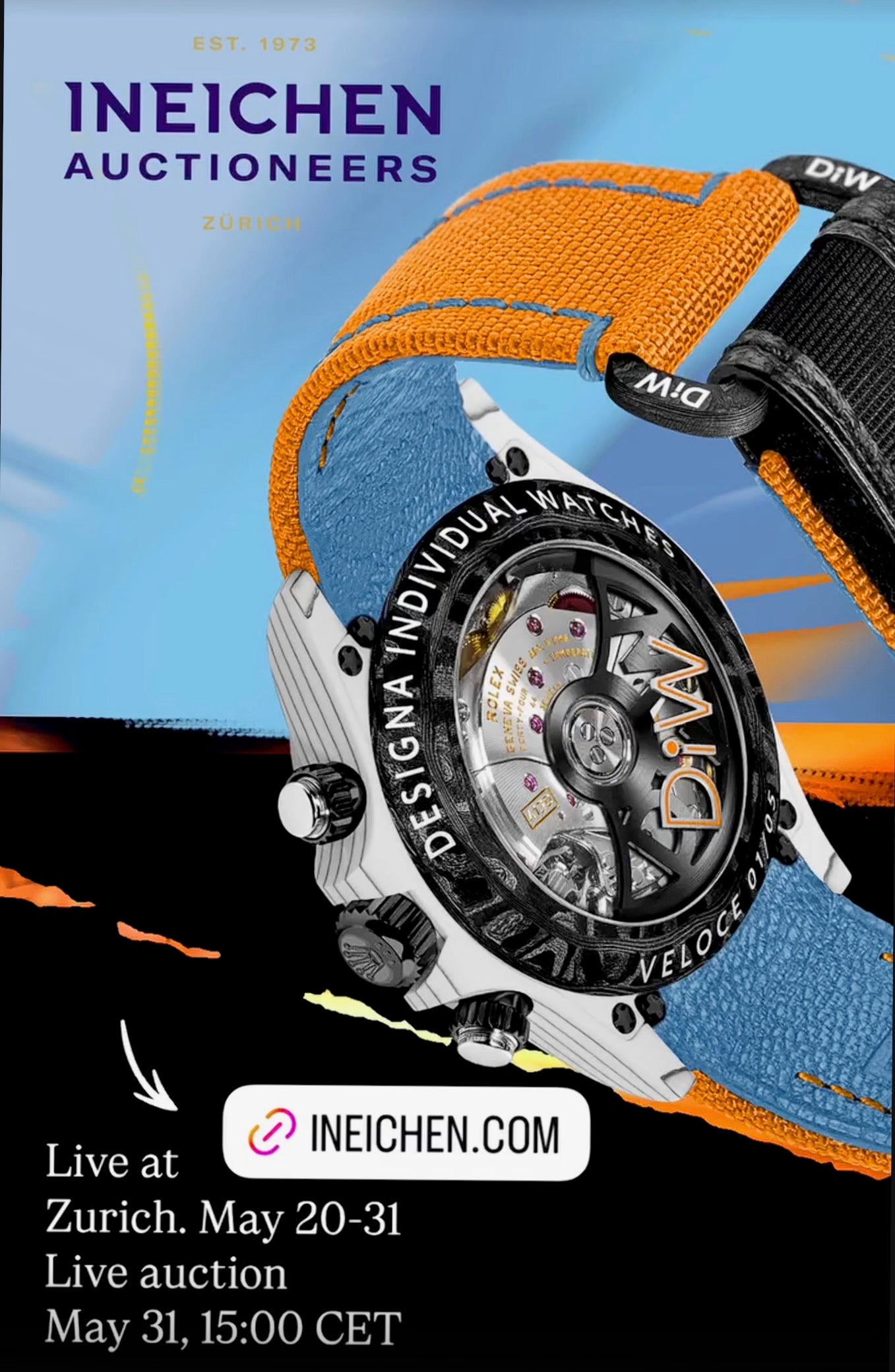 Quartz Fiber Rolex DiW Daytona VELOCE