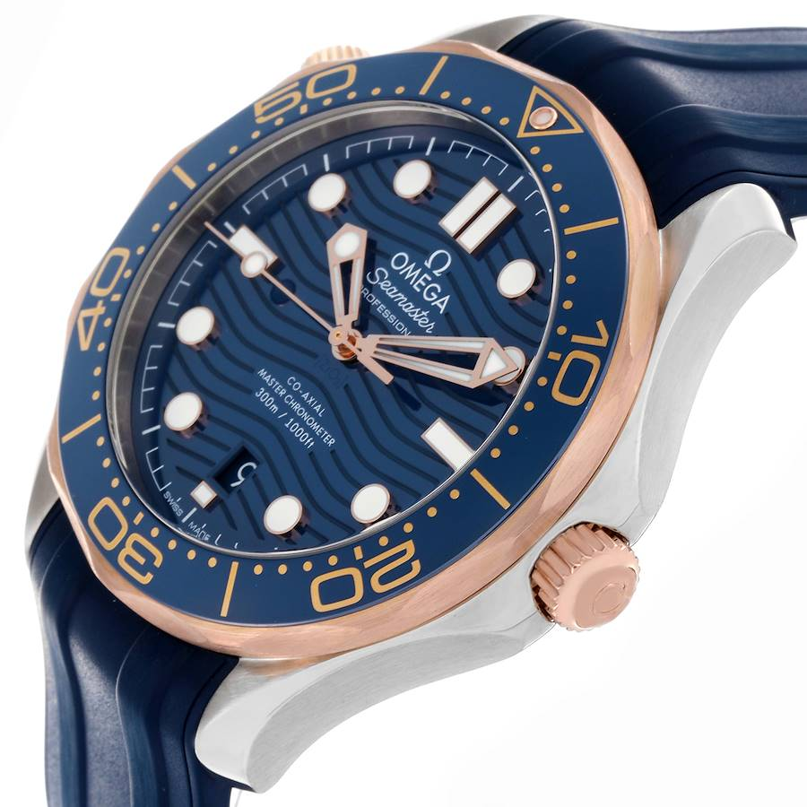 Omega Seamaster Diver 300M Steel Rose Gold Watch 210.22.42.20.03.002