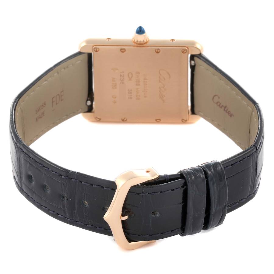 Cartier Tank Louis Large Three-Gold Dial Yellow Gold Mens Watch WGTA0176