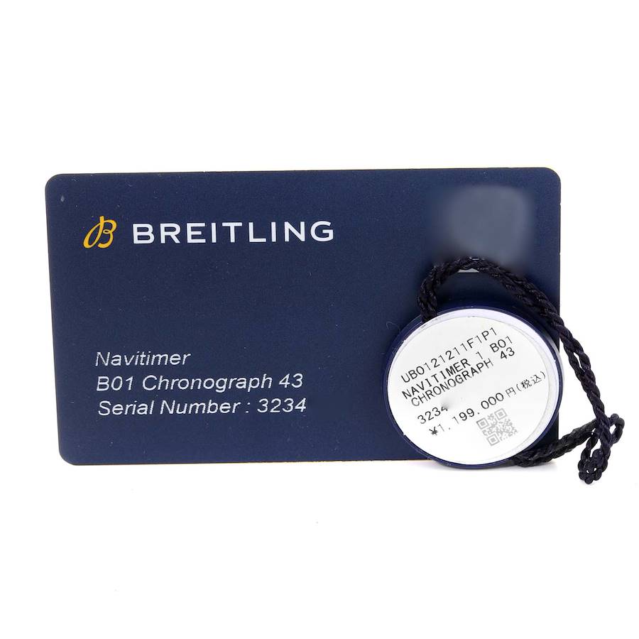 Breitling Navitimer 01 Grey Dial Steel Rose Gold Mens Watch UB0121