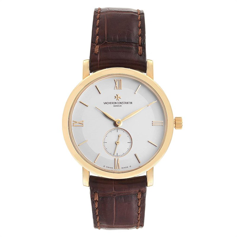 Vacheron Constantin Patrimony Yellow Gold Silver Dial Mens Watch 81160