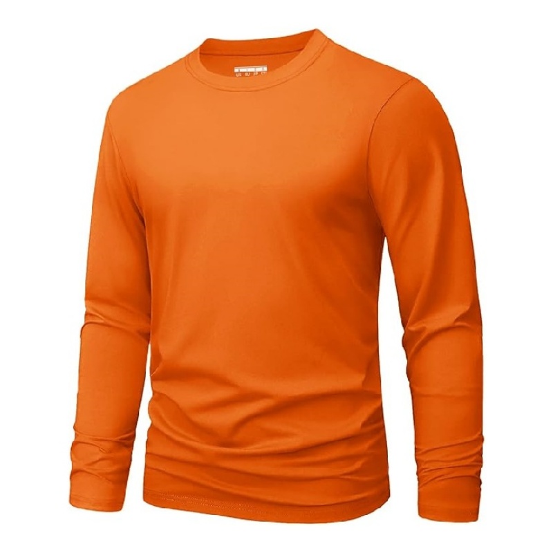Men's Shirts Long Sleeve Cotton T-Shirt