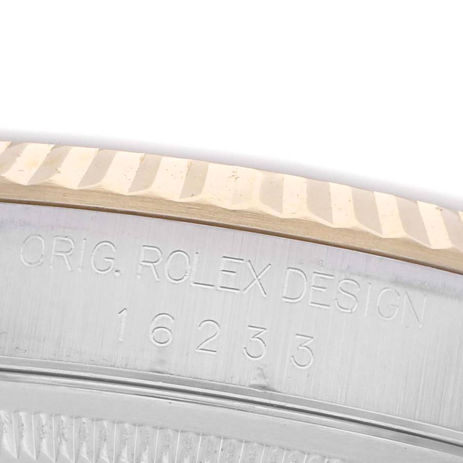 Rolex Datejust Vignette Diamond Steel Yellow Gold Mens Watch 16233