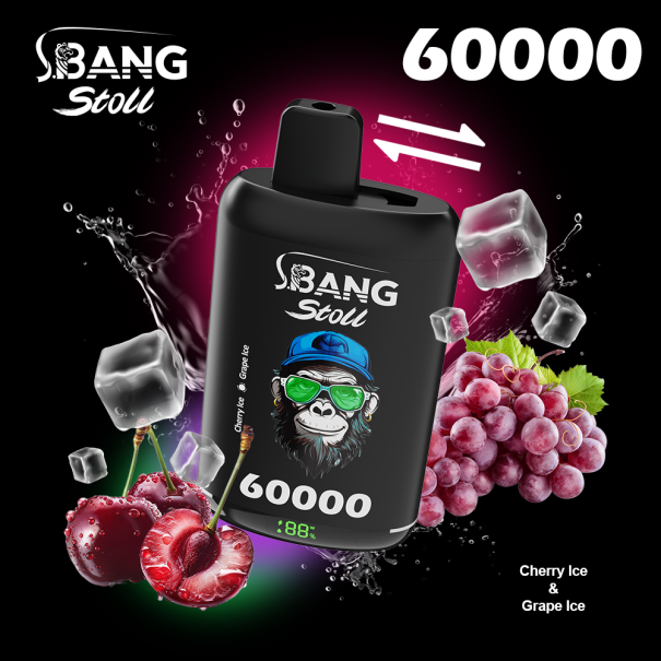 Bang Stoll 60K Puffs 2-in-1 Prefilled Vape Device - Dual Flavour, Rechargeable, 650mAh