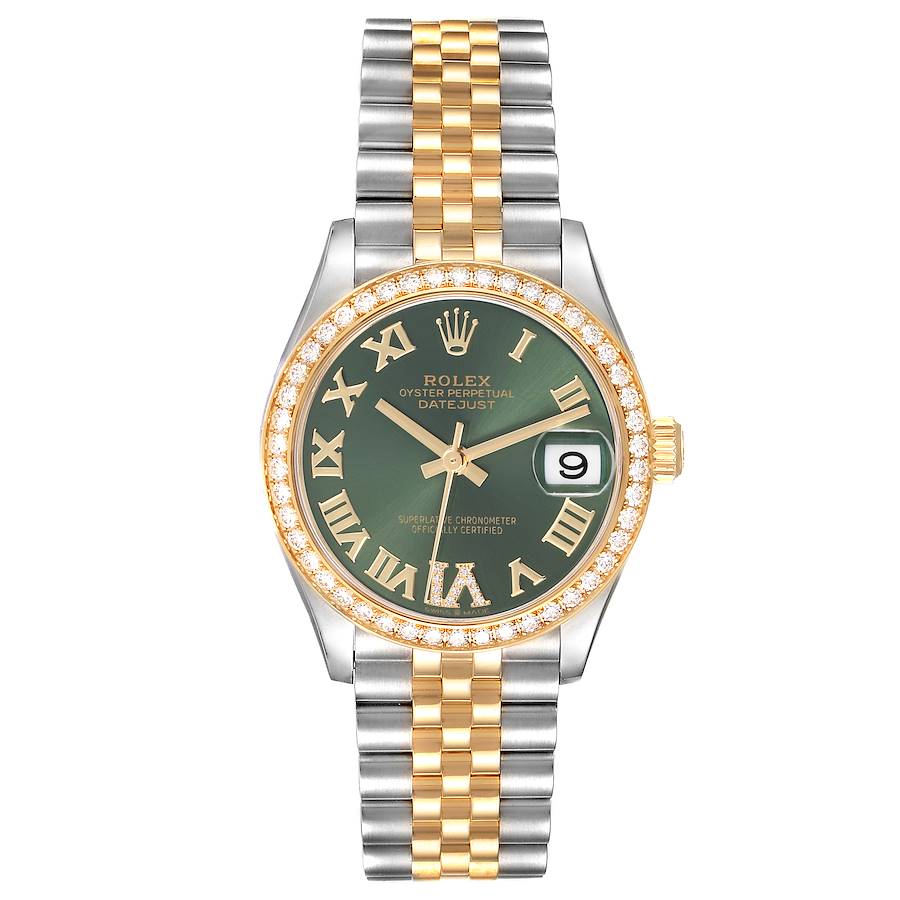 Rolex Datejust 31 Midsize Steel Yellow Gold Diamond Ladies Watch 278383