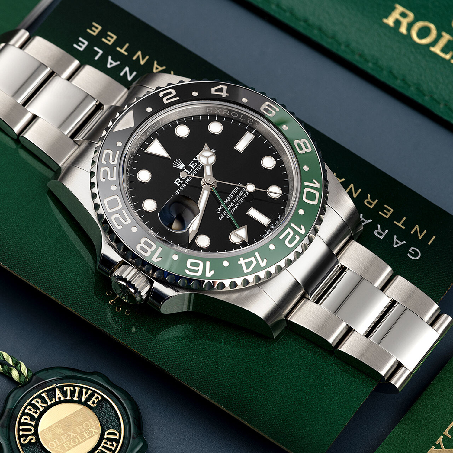 Rolex GMT-Master II Lefty Sprite Green And Black Bezel 126720VTNR-0001/0002 Unworn