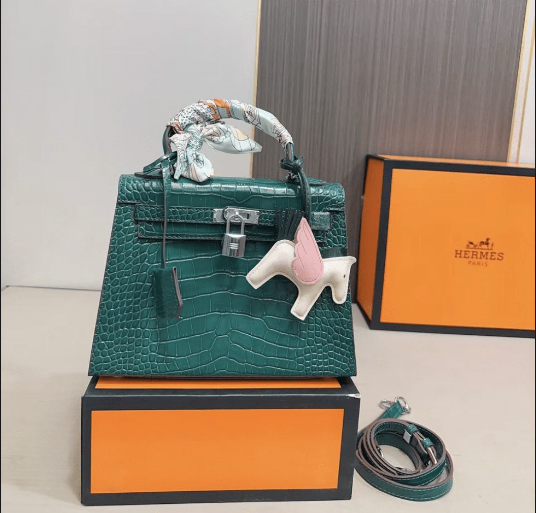 Hermès Kelly 25 Alligator Vert Emerald 25Cm
