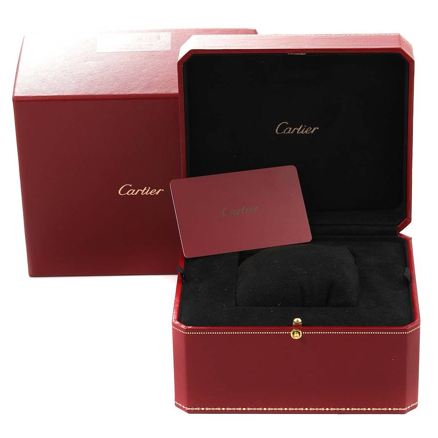 Cartier Ballon Bleu 42 Rose Gold Diamond Mens Watch WE900851
