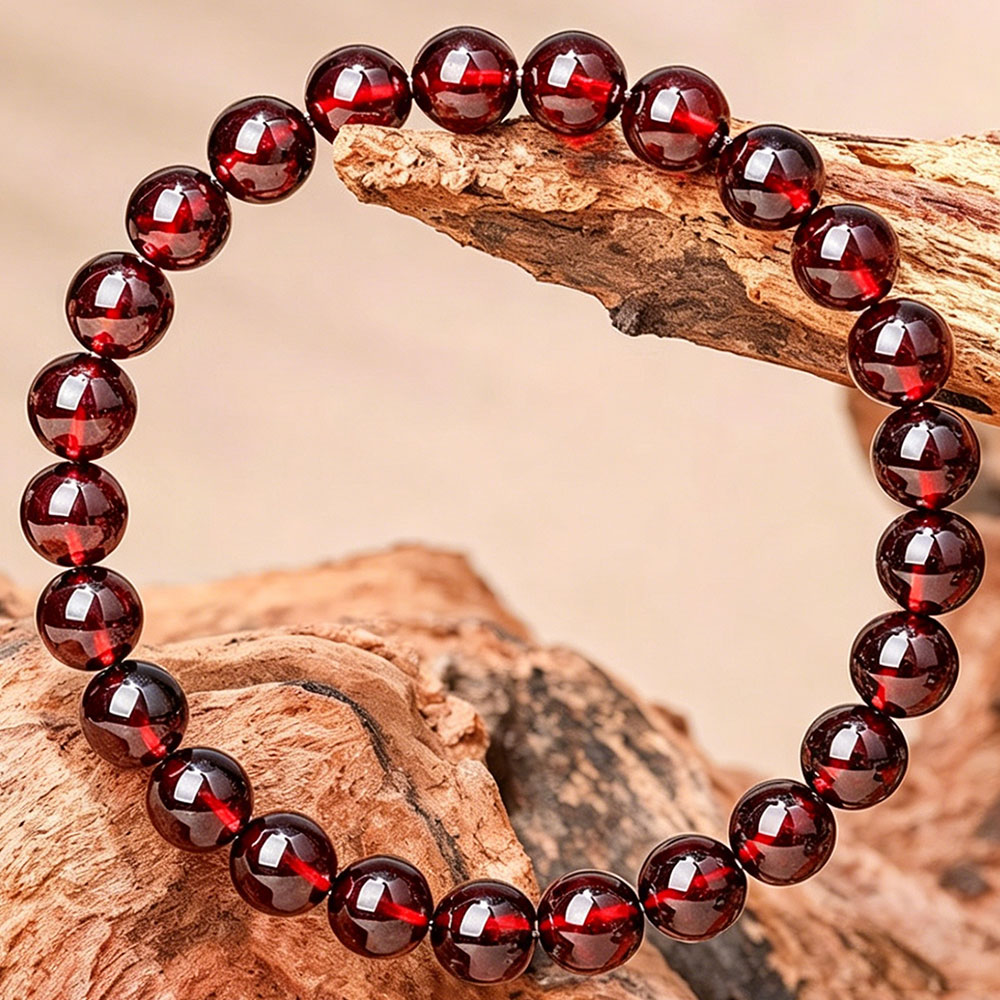 GemVibra Garnet Talisman Bracelet – Grounded Vitality & Quiet Protection