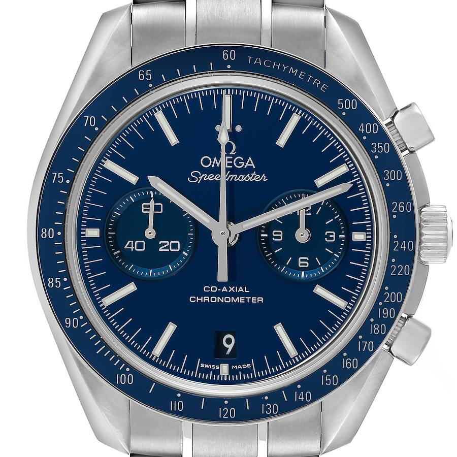 Omega Speedmaster Blue Dial Titanium Mens Watch 311.90.44.51.03.001