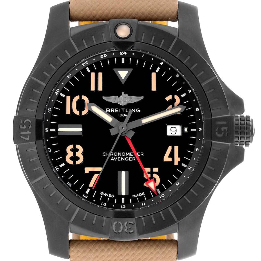 Breitling Avenger Night Mission GMT DLC Titanium Mens Watch V32395