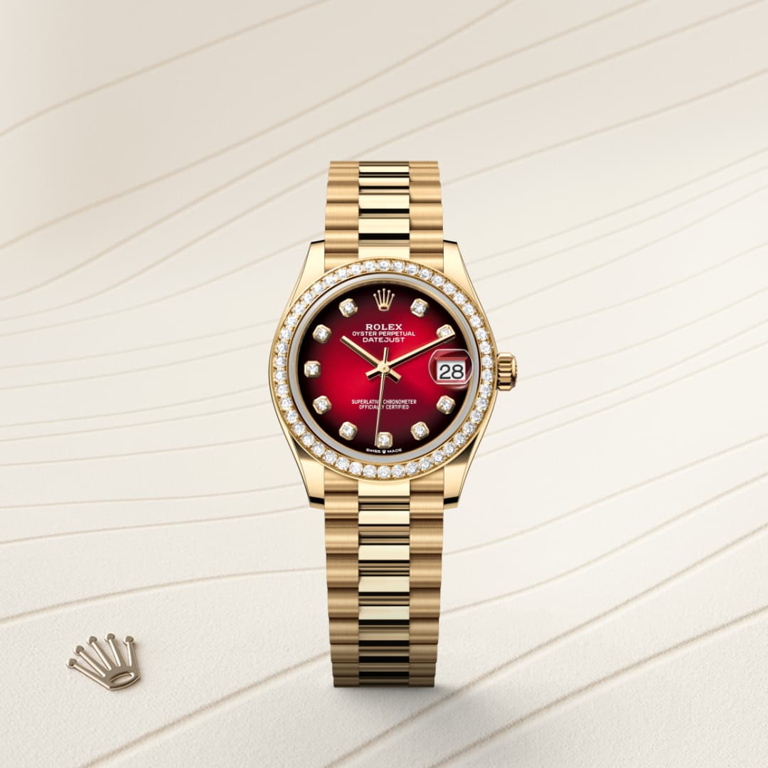 2025 NEW Rolex Datejust 31 Oyster, 31 mm, yellow gold and diamonds M278288RBR-0041