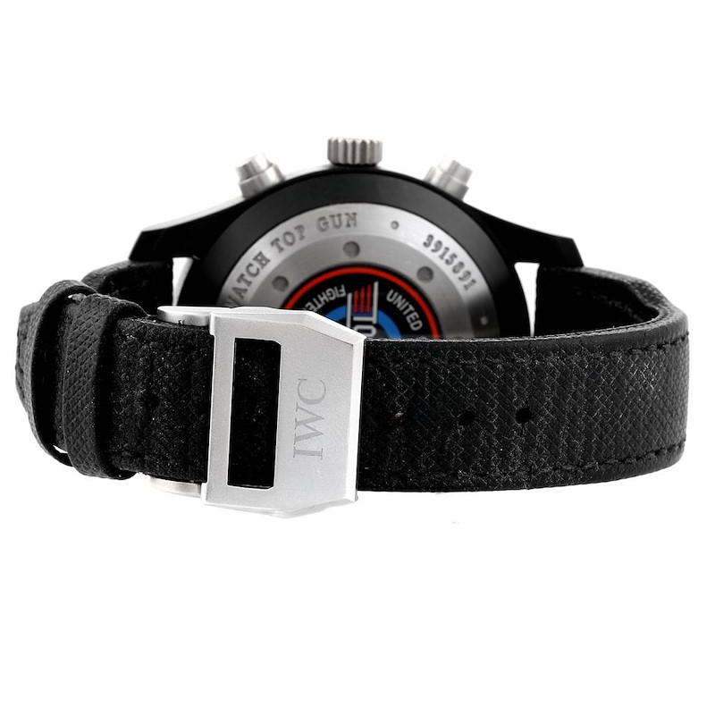 IWC Pilot Top Gun Chronograph Ceramic Titanium Mens Watch IW388001