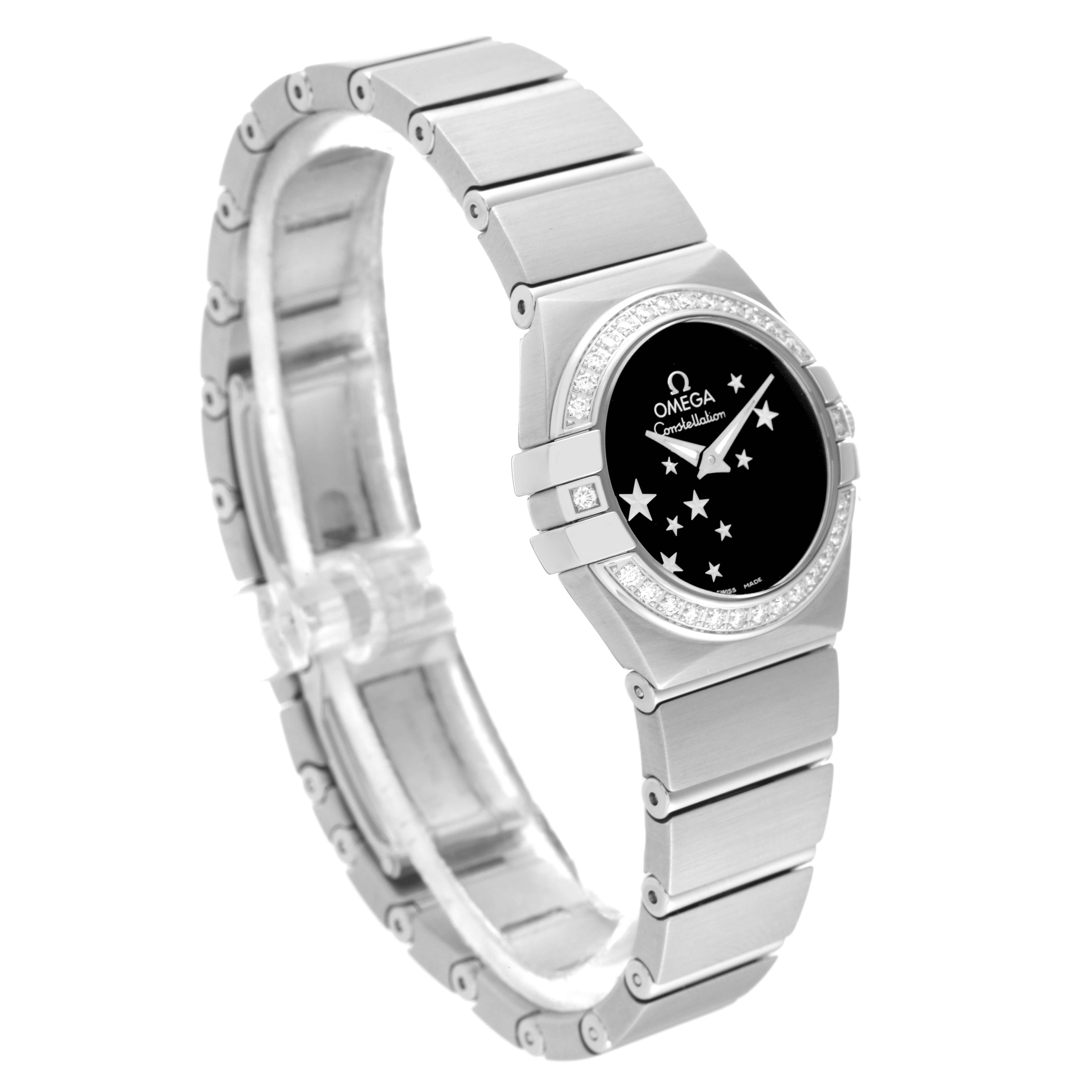 Omega Constellation Steel Diamond Ladies Watch 24.0 MM 123.15.24.60.01.001