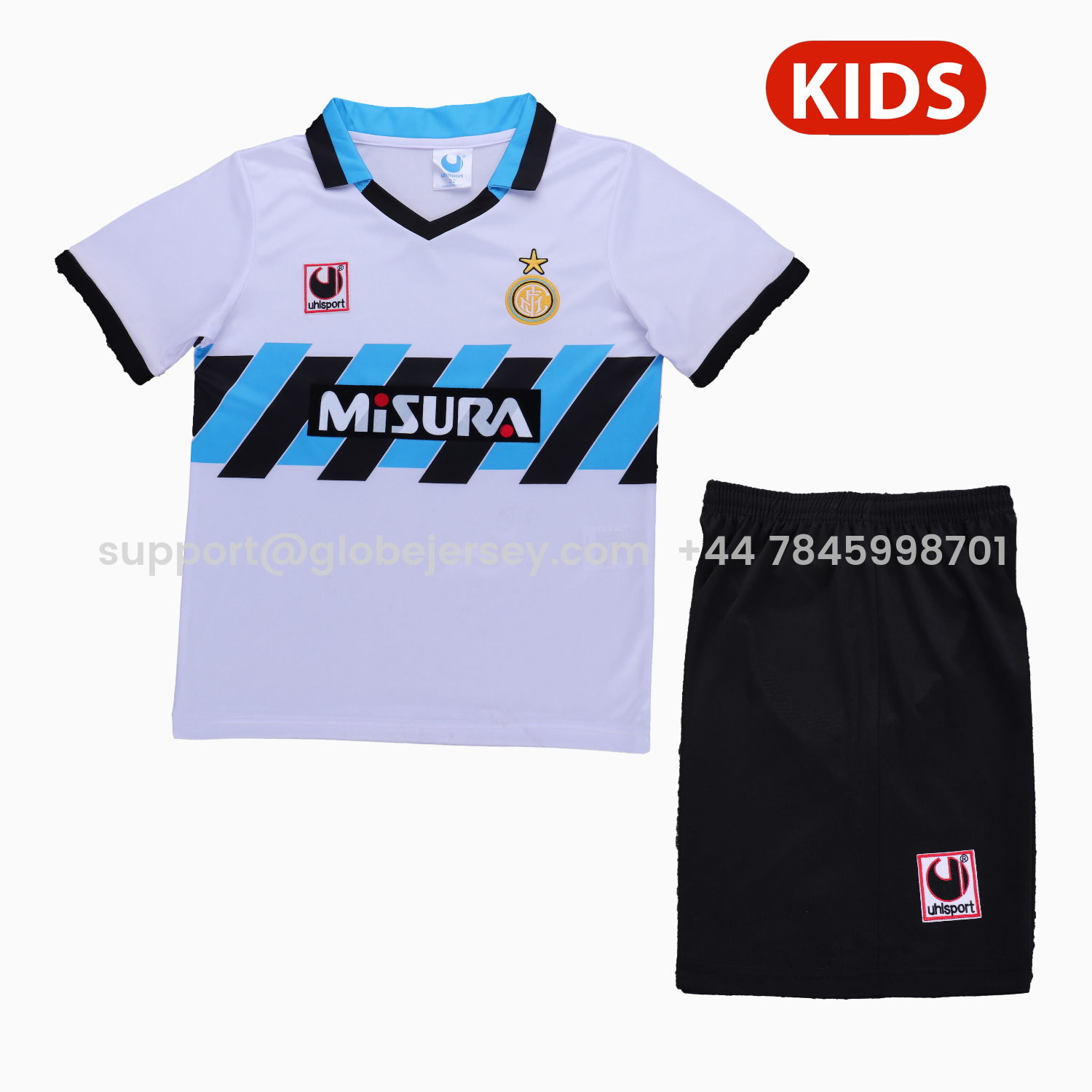 Retro Inter Milan 1990-91 Home Kids Kit